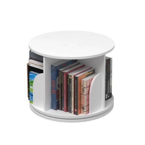 360° Rotating Stackable Bookshelf Organizer (White) - Toytexx 360° Rotating Stackable Bookshelf Organizer (White) - Toytexx